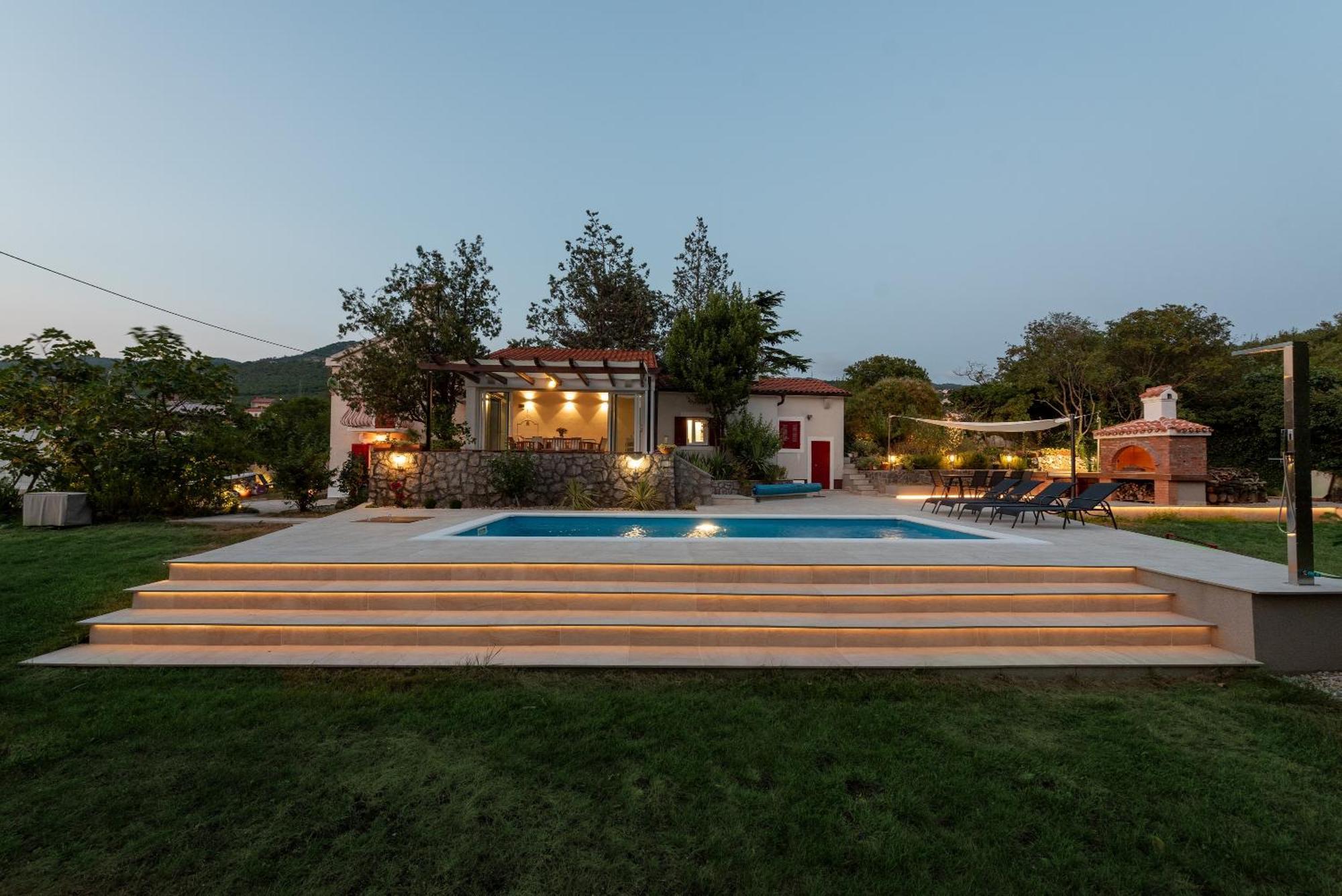 Garden Villa Hreljin 外观 照片