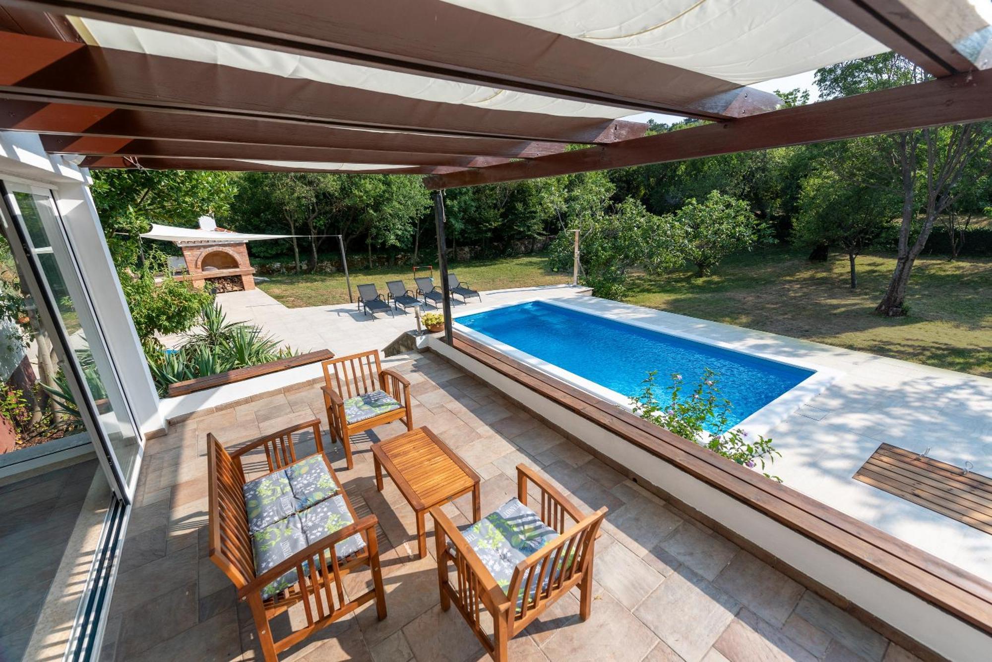 Garden Villa Hreljin 外观 照片